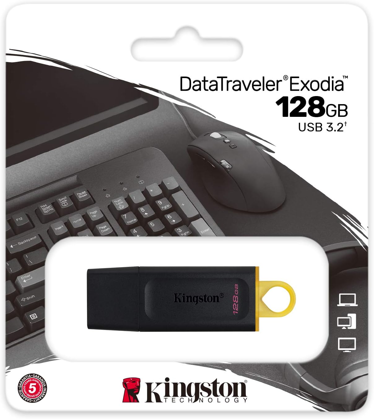 Kingston USB Flash Drive Exodia 128GB 3.2 DTX/128GB Kingston USB Flash Drive Exodia 128GB 3.2 DTX/128GB